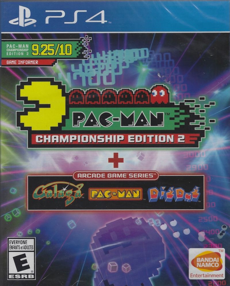 Pac-Man Championship Edition 2 + Arcade Game Series box art for Playstation 4